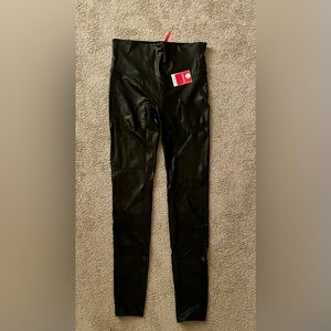 Spanx - New - Faux Leather Leggings - XL, Tall